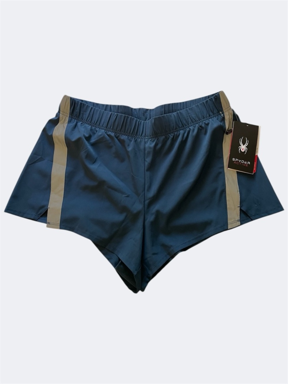 Spyder Navy Blue and Gray‎ Reflective Active Shorts